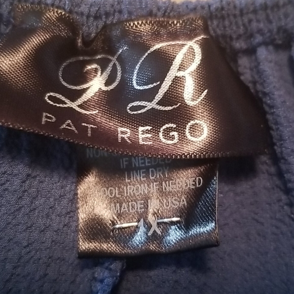 Pat Rego Crinkle Top...Blue...Size 1x - Picture 5 of 6